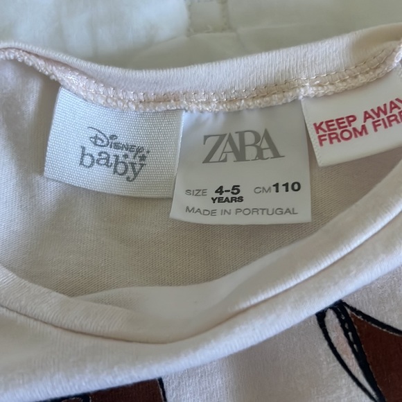 Like new Zara Disney Baby Bambi long sleeve - Picture 3 of 3